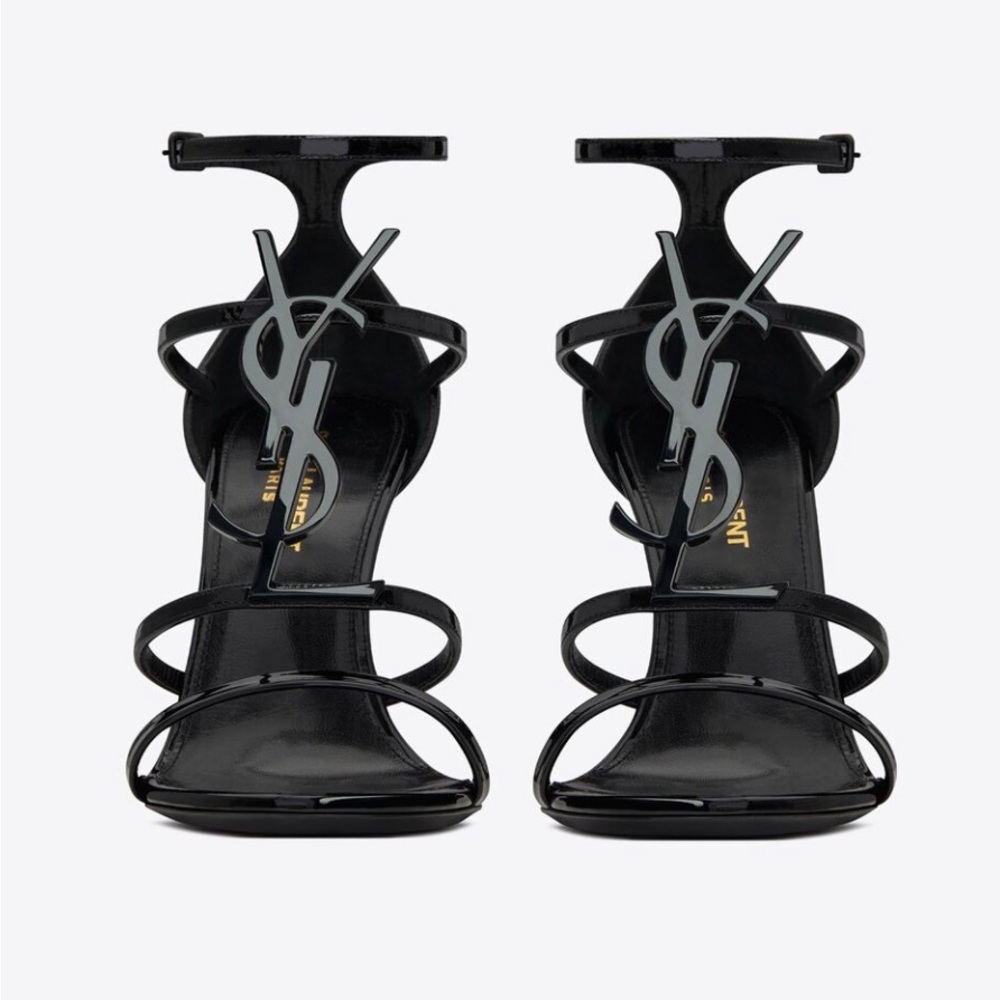 AUTHENTIC YSL CASSANDRA SANDALS, BLACK, YSL SIZE 41